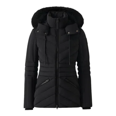 Mackage Nadia-sh Quilted Down Jacket With Detachable Hood In Black