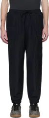 Mackage Navy Martin-wb Water-repellent Ripstop Sweatpants In Navy C0001