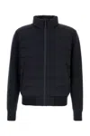 Mackage Haney City Water Resistant 800 Fill Down Hybrid Jacket In Blue