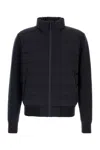 Mackage Navy Stretch Wool Blend Haney Jacket In Blue