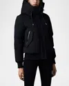 Mackage Nefi Nordic Tech Down Jacket With Hood In Cream
