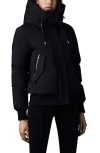 Mackage Nefi Nordic Tech Down Jacket With Hood In Black