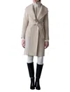 Mackage Norita Double-face Belted Wool Coat In Multi