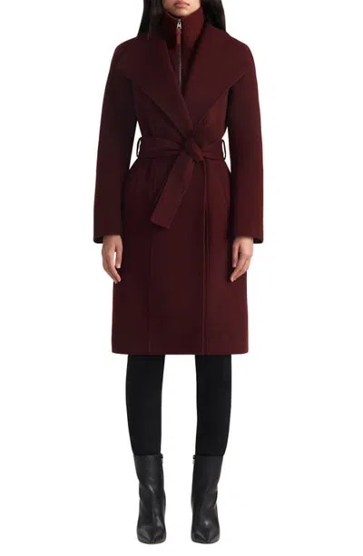 Mackage Norita Wool Coat With Removable Bib In Brown