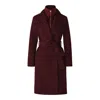 Mackage Mai Lightweight Wrap Wool Coat In Burgundy