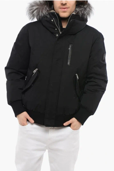 Mackage Long-sleeved Down Jacket In Black