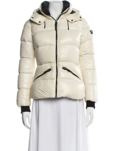 Pre-owned Mackage Nylon Bomber Jacket In Neutral