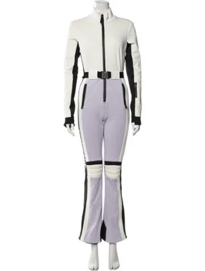 Pre-owned Mackage Nylon Colorblock Pattern Ski Suit In Neutrals