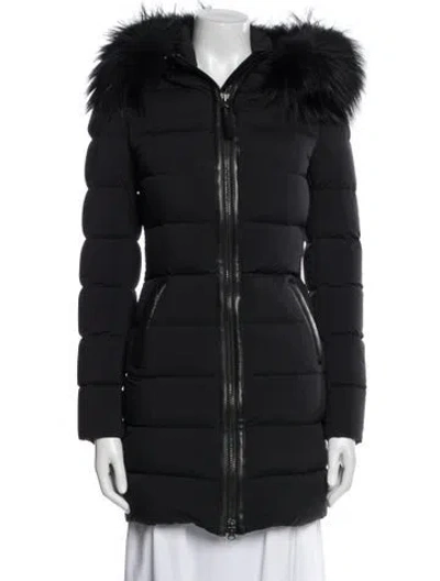 Pre-owned Mackage Nylon Down Coat In Black