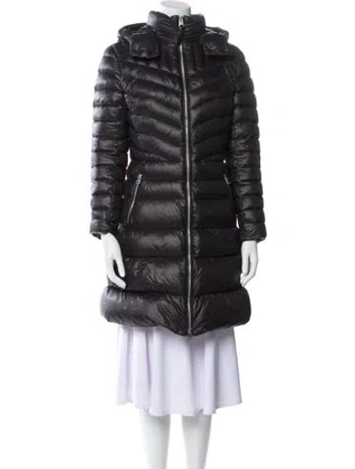 Pre-owned Mackage Nylon Down Coat In Black