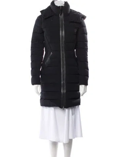 Pre-owned Mackage Nylon Down Coat In Black