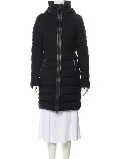 Pre-owned Mackage Nylon Down Coat In Black