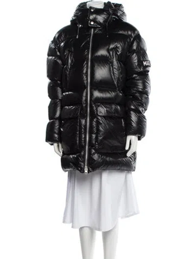 Pre-owned Mackage Nylon Down Coat In Black