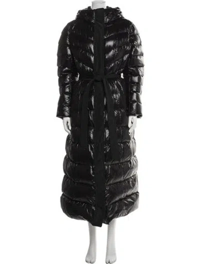 Pre-owned Mackage Nylon Down Coat In Black