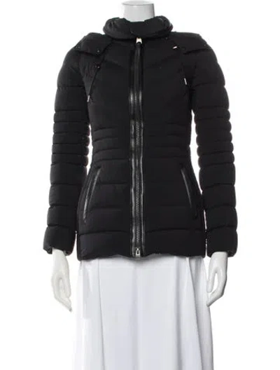 Pre-owned Mackage Nylon Down Coat In Black