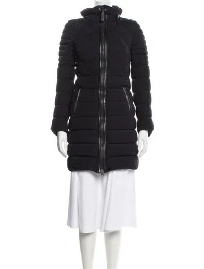 Pre-owned Mackage Nylon Down Coat In Black