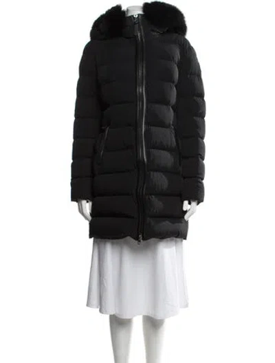 Pre-owned Mackage Nylon Down Coat In Black