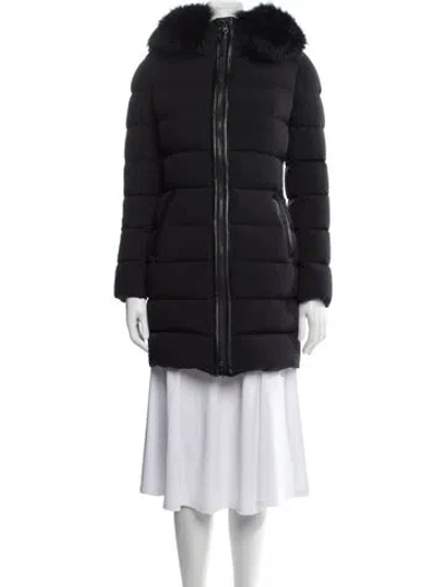 Pre-owned Mackage Nylon Down Coat In Black