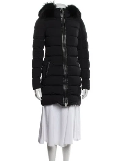 Pre-owned Mackage Nylon Down Coat In Black