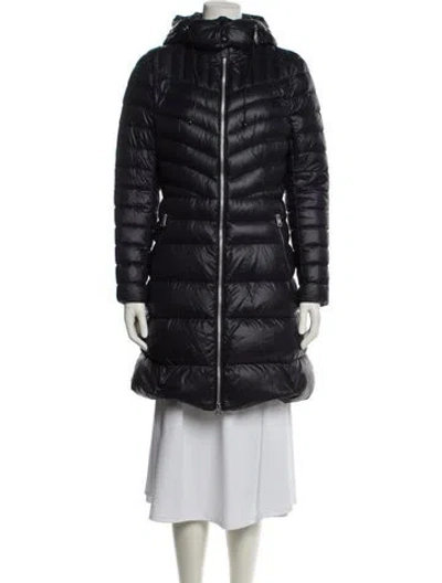 Pre-owned Mackage Nylon Down Coat In Blue