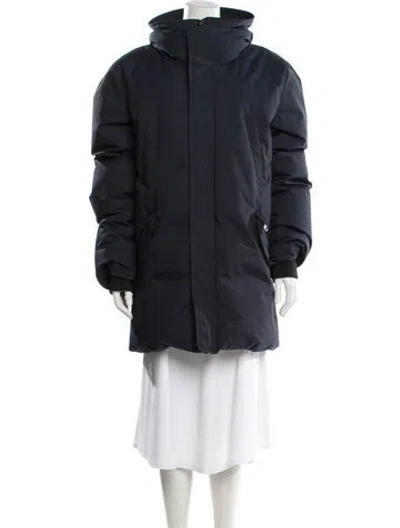 Pre-owned Mackage Nylon Down Coat In Blue