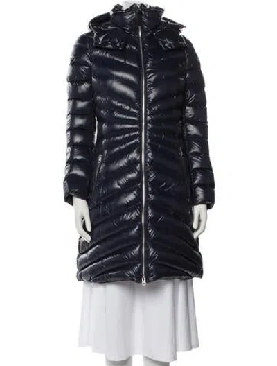 Pre-owned Mackage Nylon Down Coat In Blue