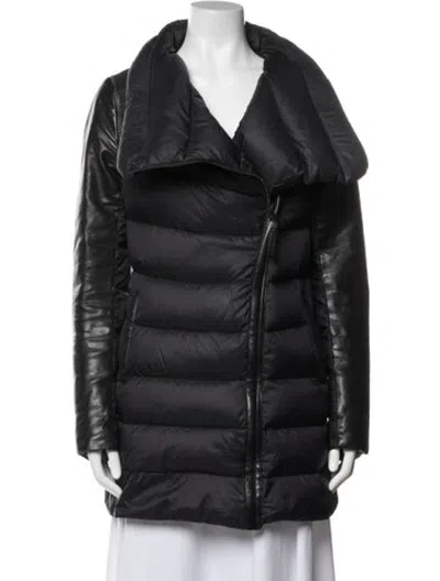 Pre-owned Mackage Nylon Down Coat In Blue