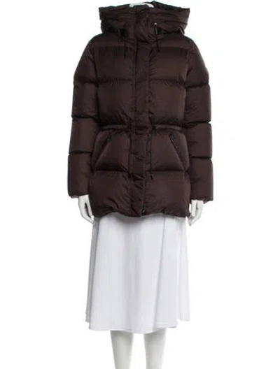 Pre-owned Mackage Nylon Down Coat In Brown
