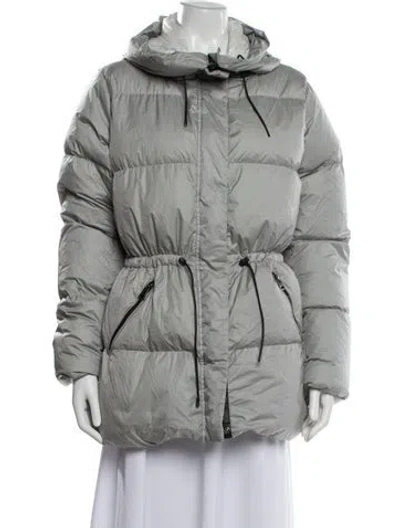 Pre-owned Mackage Nylon Down Coat In Gray
