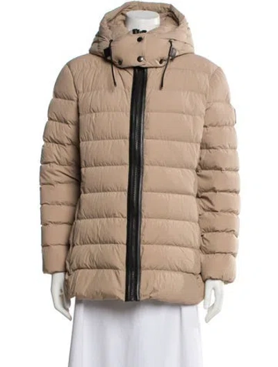 Pre-owned Mackage Nylon Down Coat In Neutral