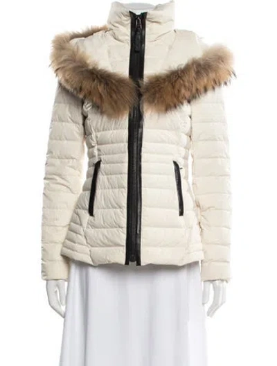 Pre-owned Mackage Nylon Down Coat In Neutral