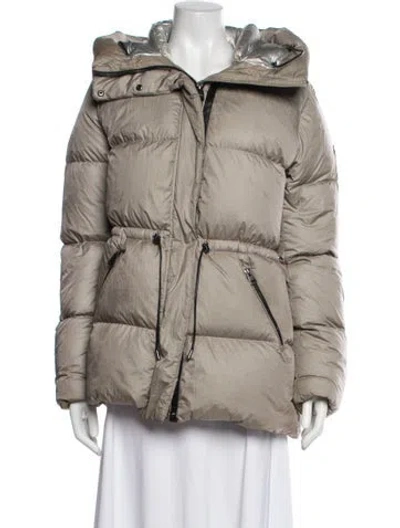 Pre-owned Mackage Nylon Down Coat In Neutrals