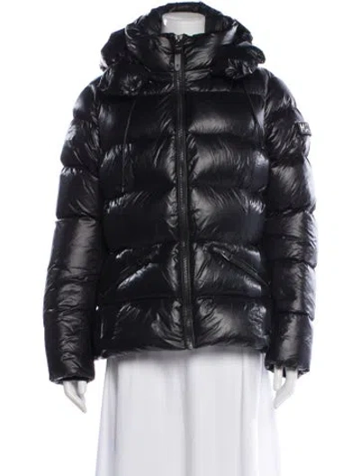 Pre-owned Mackage Nylon Down Jacket In Black