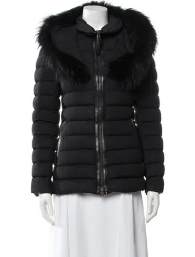 Pre-owned Mackage Nylon Down Jacket In Black