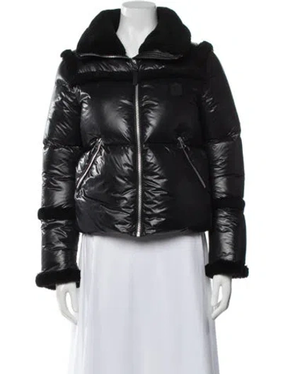 Pre-owned Mackage Nylon Down Jacket In Black