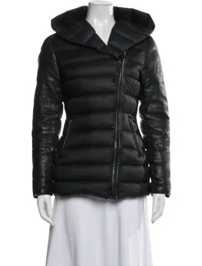 Pre-owned Mackage Nylon Down Jacket In Black