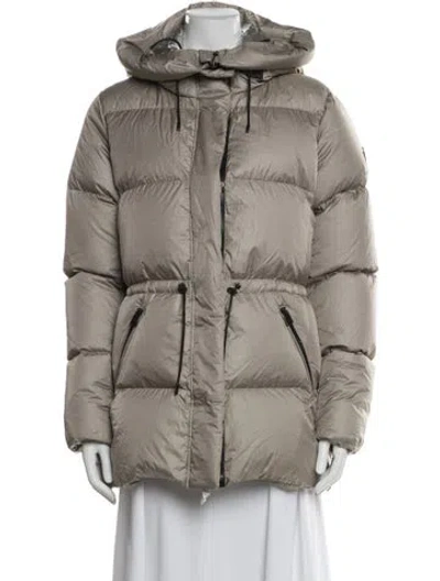 Pre-owned Mackage Nylon Down Jacket In Gray