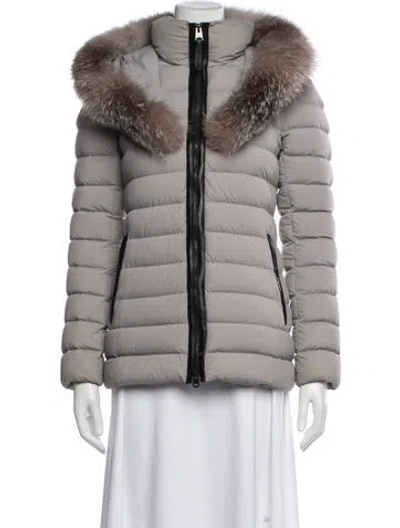 Pre-owned Mackage Nylon Down Jacket In Grey