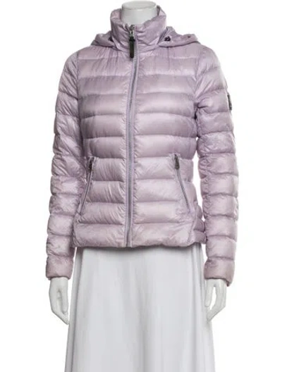 Pre-owned Mackage Nylon Down Jacket In Purple
