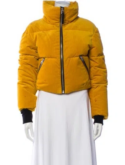 Pre-owned Mackage Nylon Down Jacket In Yellow