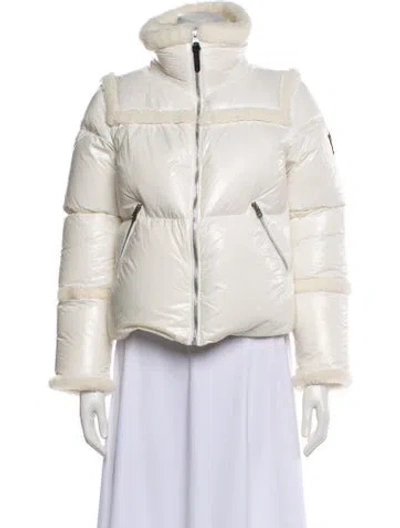 Pre-owned Mackage Nylon Jacket In White