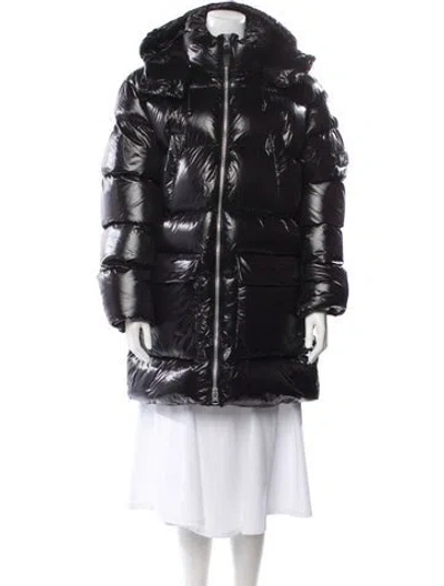 Pre-owned Mackage Nylon Parka In Black