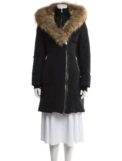 Pre-owned Mackage Nylon Parka In Black