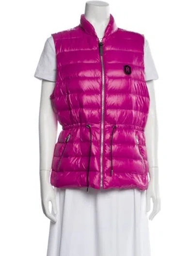 Pre-owned Mackage Nylon Vest In Pink