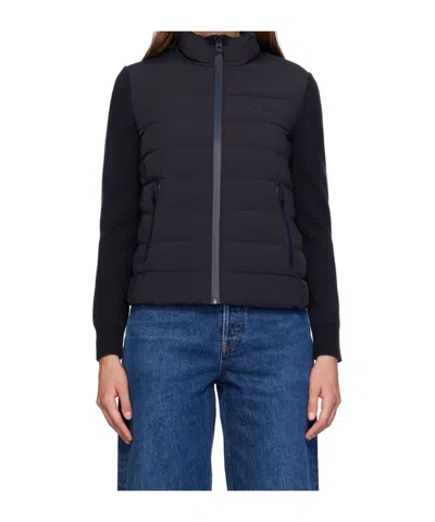 Mackage Oceane-city Light Down Mixed-media Puffer Jacket In Black