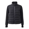 Mackage Oceane-city Light Down Mixed-media Puffer Jacket In Black