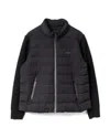 Mackage Oceane Mixed-media Light Down Jacket In Black