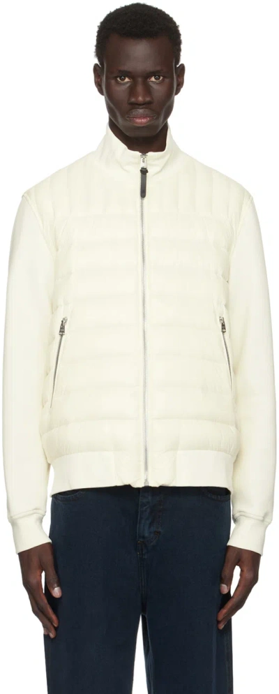Mackage Off-white Collin-r Down Bomber Jacket In Cream C0253