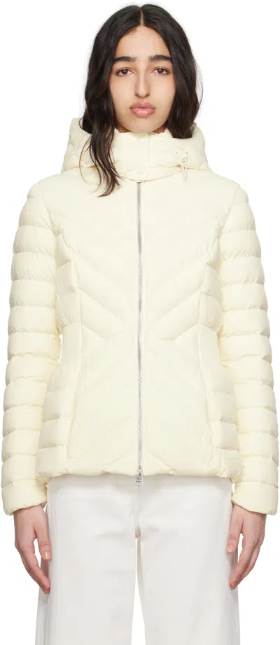 Mackage Off-white Idalee Hooded Light Down Jacket In C0253 Cream