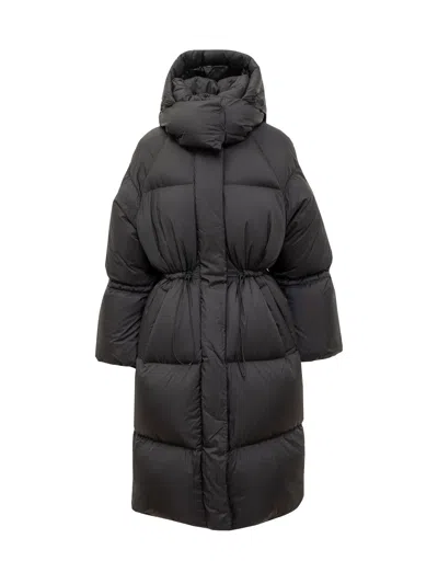 Mackage Oversized Down Jacket With Logo In Black